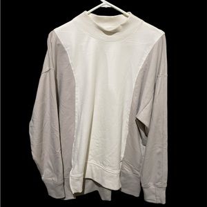 Athleta NWOT size large cream/beige shirt